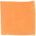 Dye mushroom: Hypomyces lactifluorum (Lobster Mushroom), Fiber: silk, Mordent: tin